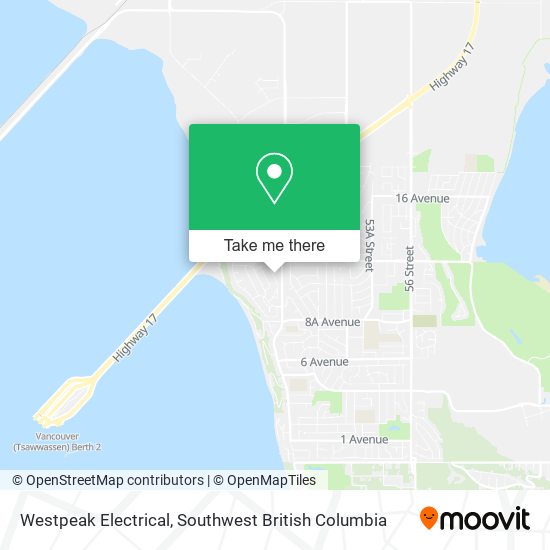 Westpeak Electrical map