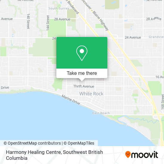 Harmony Healing Centre map
