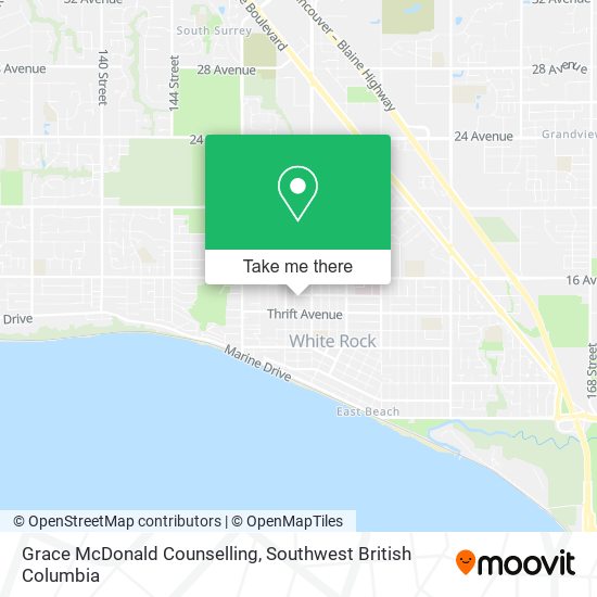 Grace McDonald Counselling map