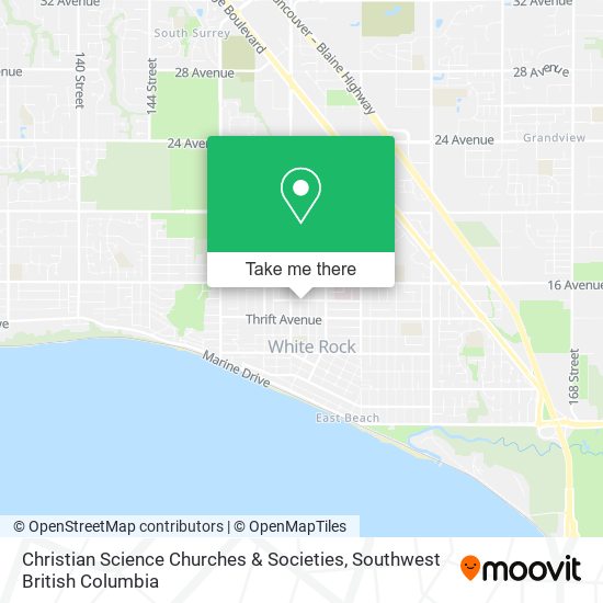 Christian Science Churches & Societies map