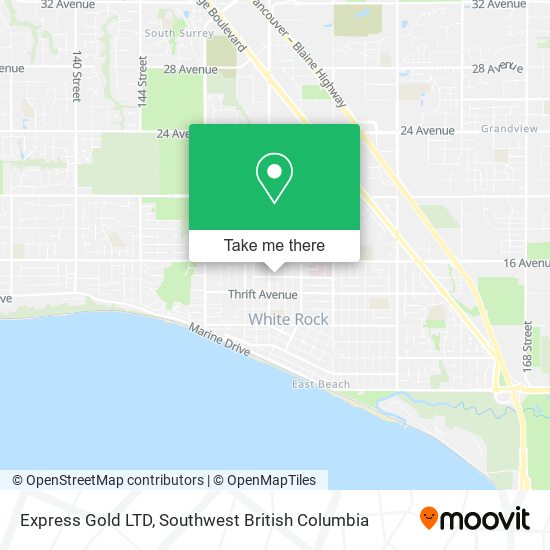 Express Gold LTD map