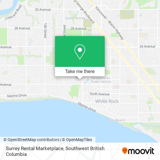 Surrey Rental Marketplace map