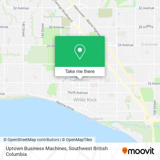 Uptown Business Machines map