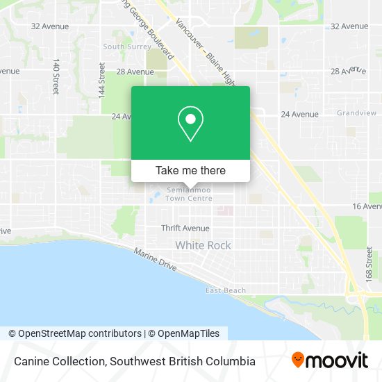 Canine Collection map