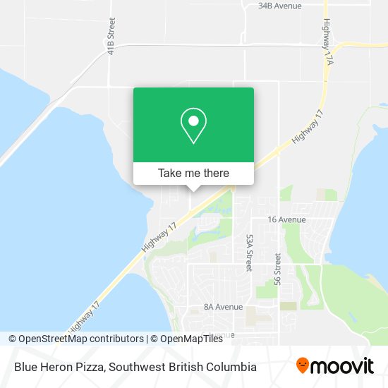 Blue Heron Pizza map