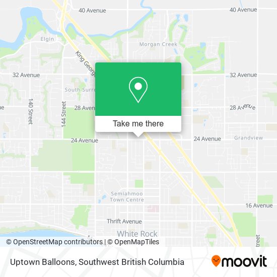 Uptown Balloons map