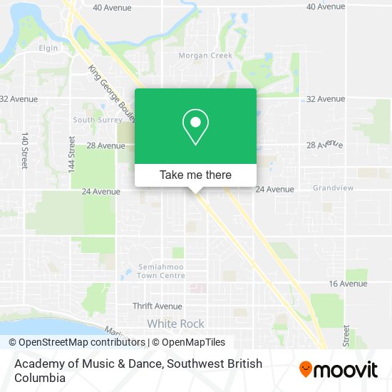 Academy of Music & Dance map
