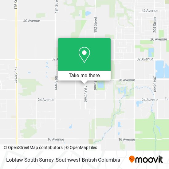 Loblaw South Surrey map