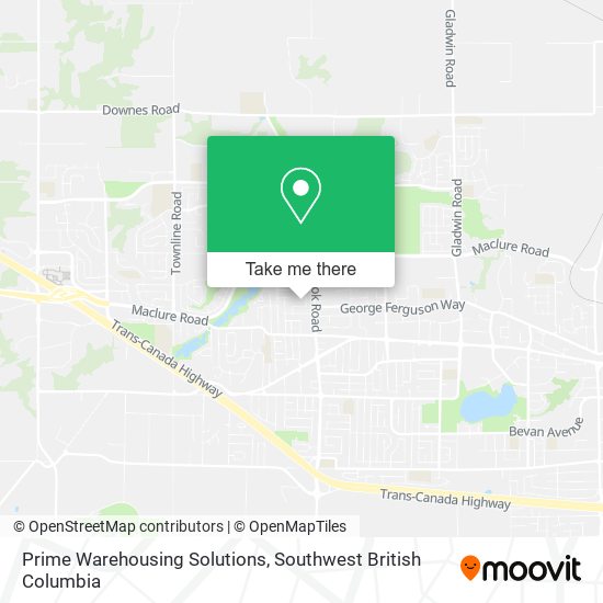 Prime Warehousing Solutions map