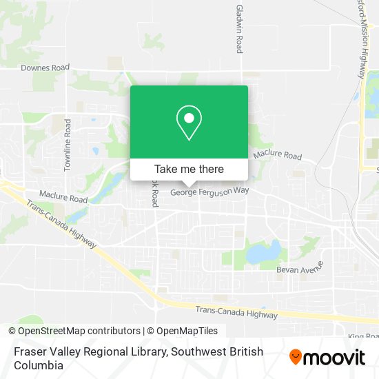 Fraser Valley Regional Library map