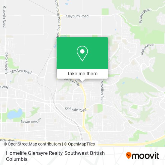 Homelife Glenayre Realty map