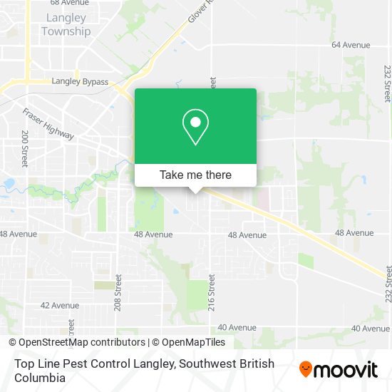 Top Line Pest Control Langley map