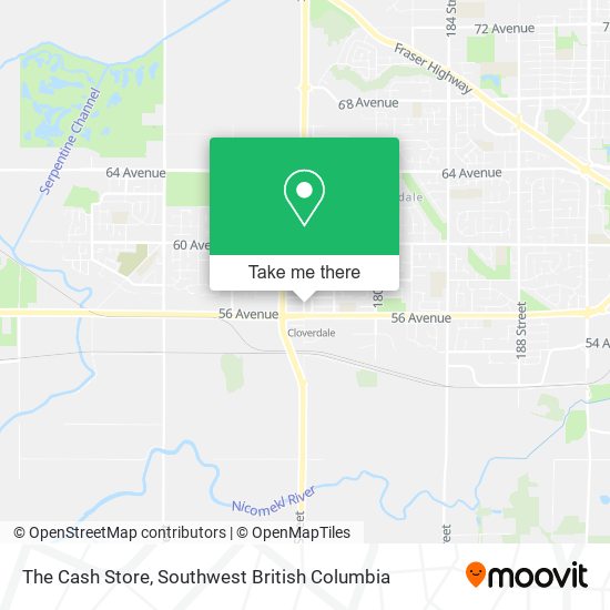 The Cash Store map