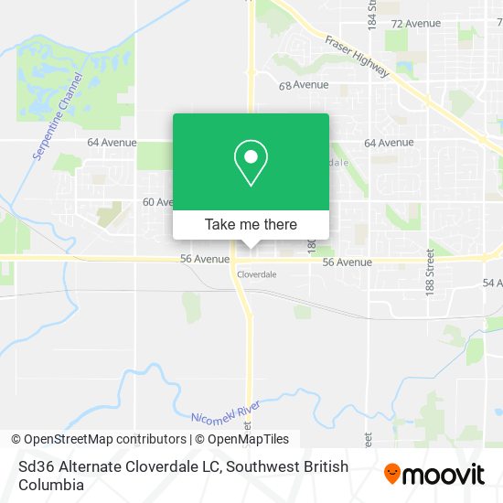 Sd36 Alternate Cloverdale LC map