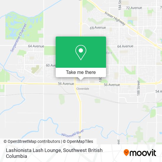 Lashionista Lash Lounge map