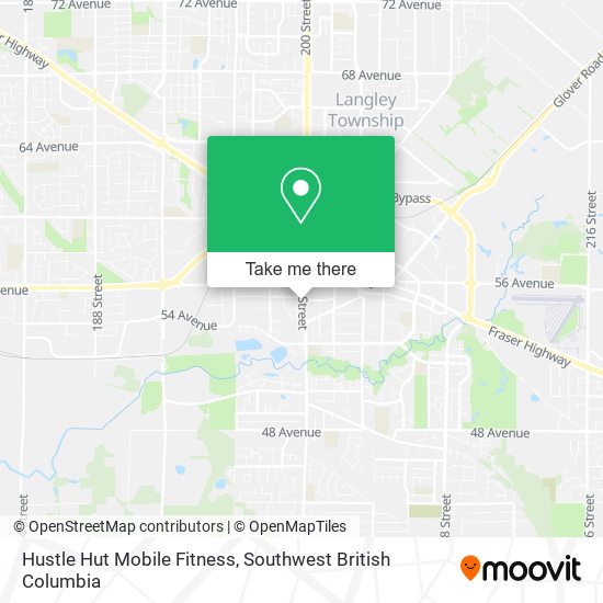 Hustle Hut Mobile Fitness map