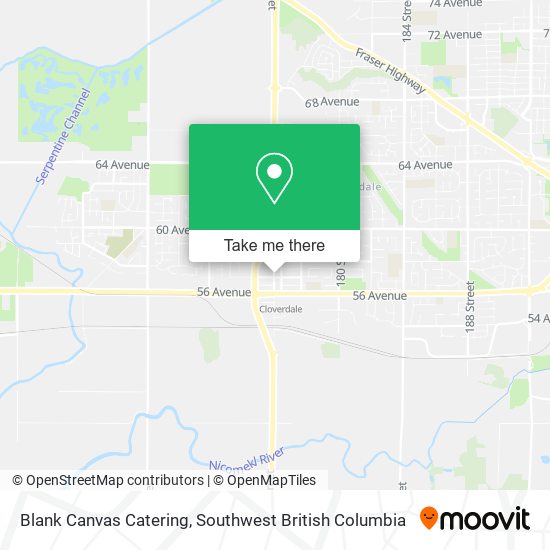 Blank Canvas Catering map