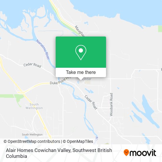 Alair Homes Cowichan Valley map
