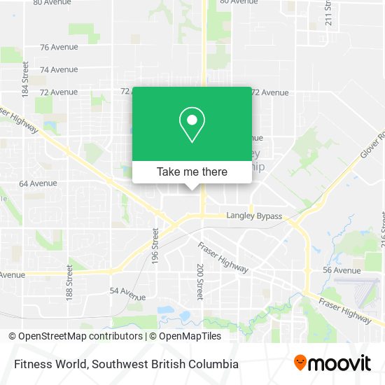 Fitness World map