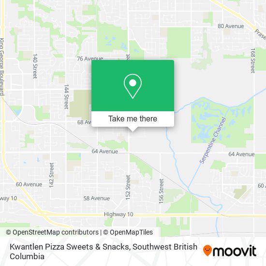 Kwantlen Pizza Sweets & Snacks map