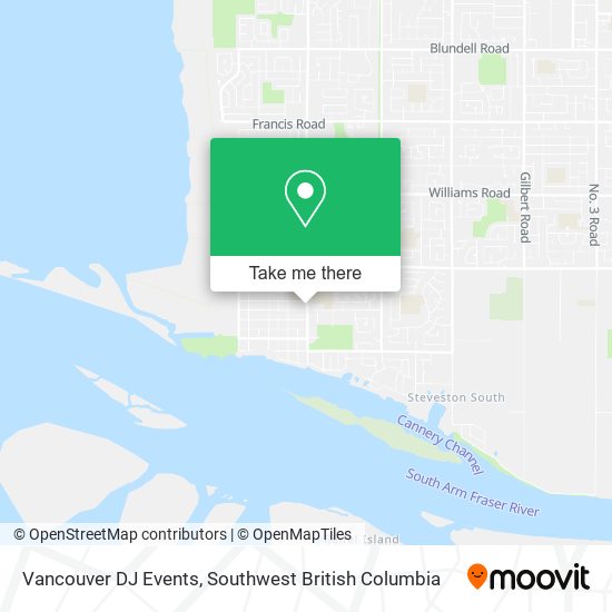 Vancouver DJ Events map