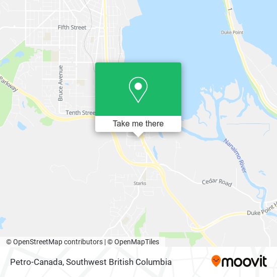 Petro-Canada map