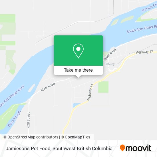 Jamieson's Pet Food map