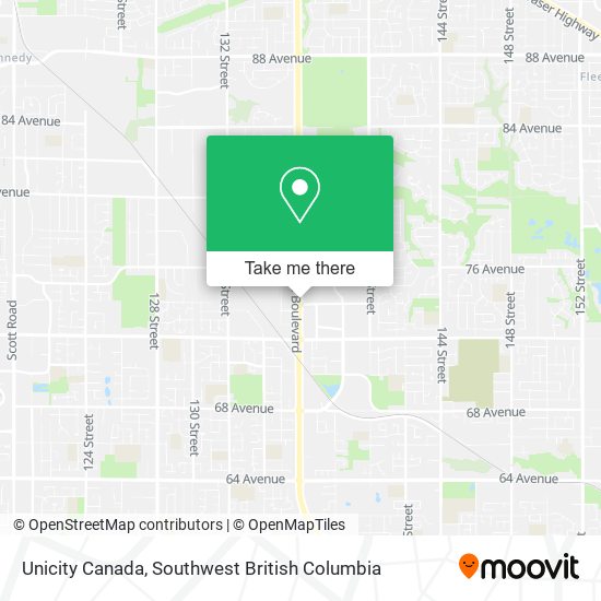 Unicity Canada map