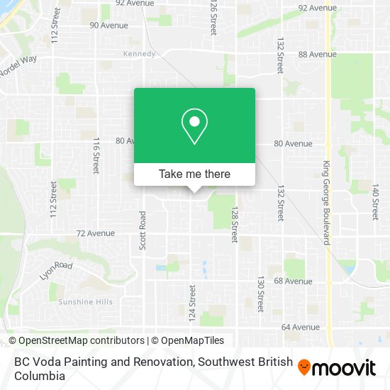 BC Voda Painting and Renovation map