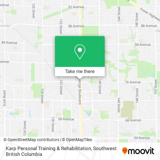 Karp Personal Training & Rehabilitation map