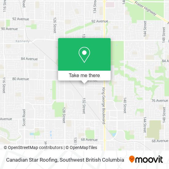 Canadian Star Roofing map