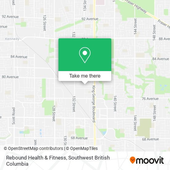 Rebound Health & Fitness map