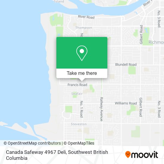 Canada Safeway 4967 Deli map