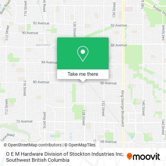 O E M Hardware Division of Stockton Industries Inc map