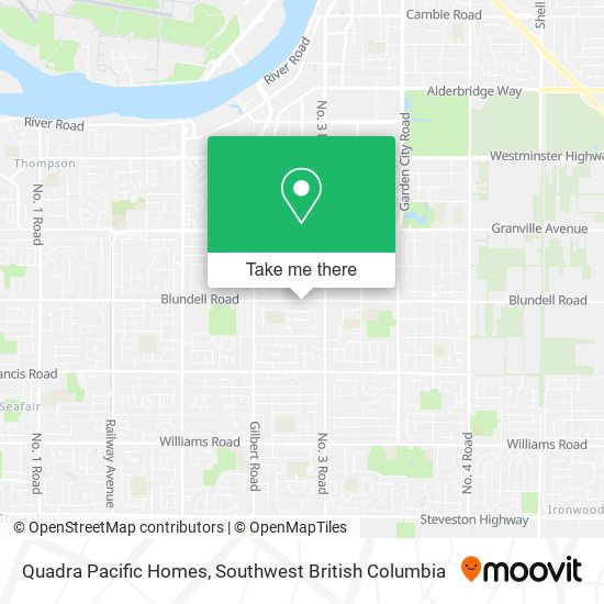 Quadra Pacific Homes map