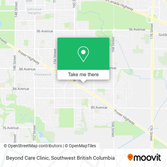Beyond Care Clinic map