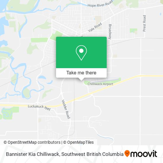 Bannister Kia Chilliwack map