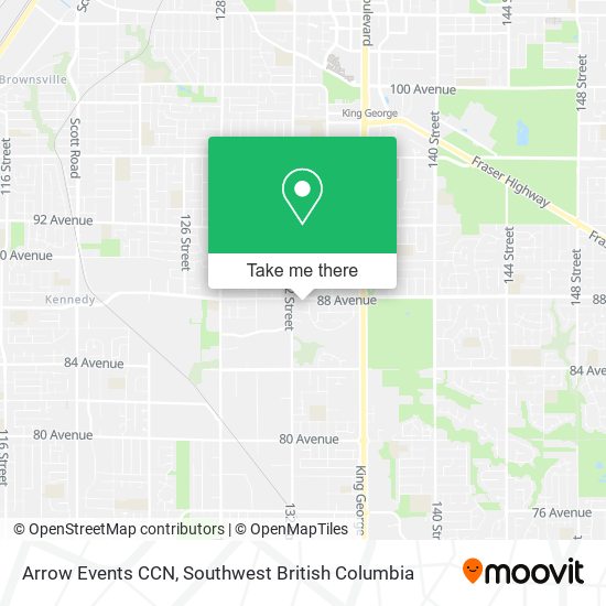 Arrow Events CCN map