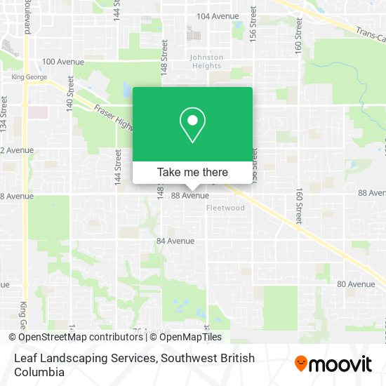 Leaf Landscaping Services map