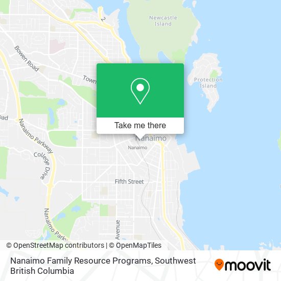 Nanaimo Family Resource Programs map