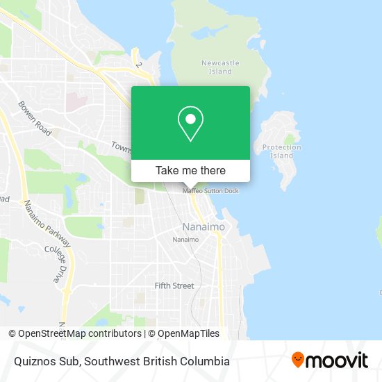 Quiznos Sub map