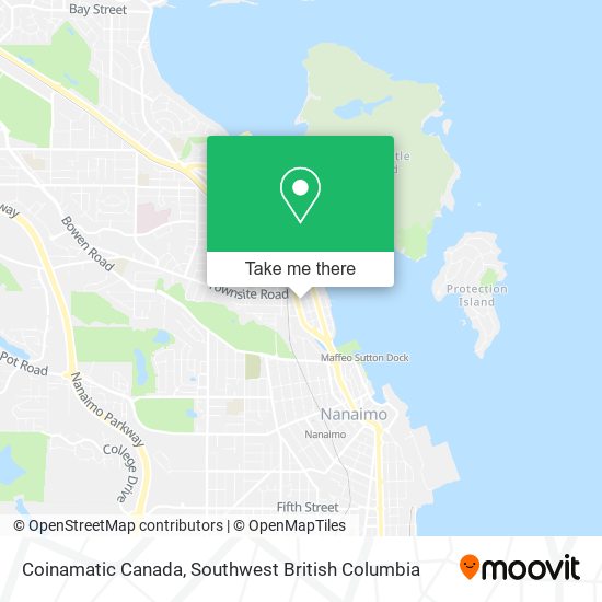 Coinamatic Canada map