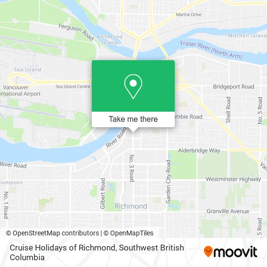 Cruise Holidays of Richmond map