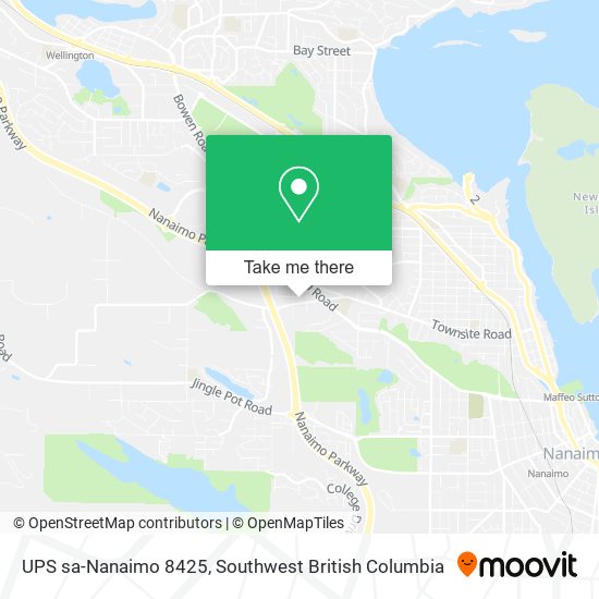 UPS sa-Nanaimo 8425 map