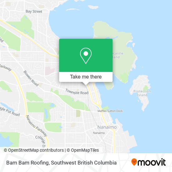 Bam Bam Roofing map