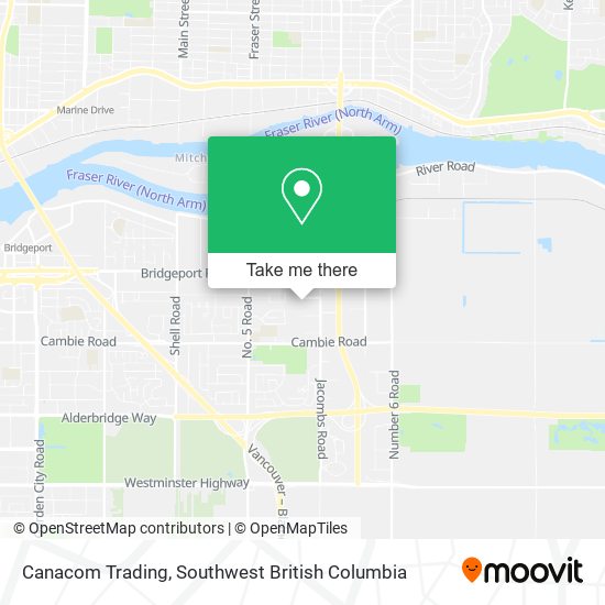 Canacom Trading map