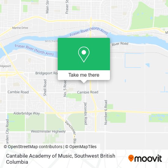 Cantabile Academy of Music map