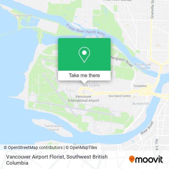 Vancouver Airport Florist plan