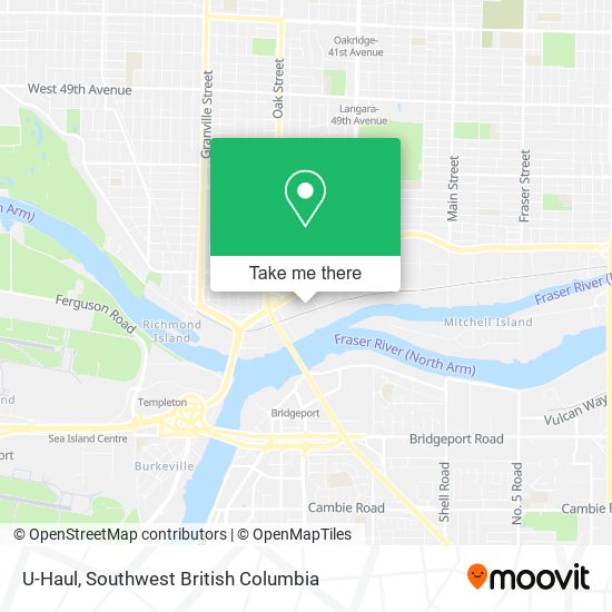 U-Haul map