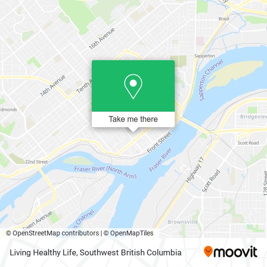 Living Healthy Life map